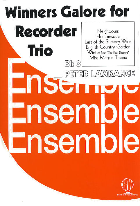 Winners Galore Recorder Trios Bk 3: Recorder Ensemble: Score and Parts