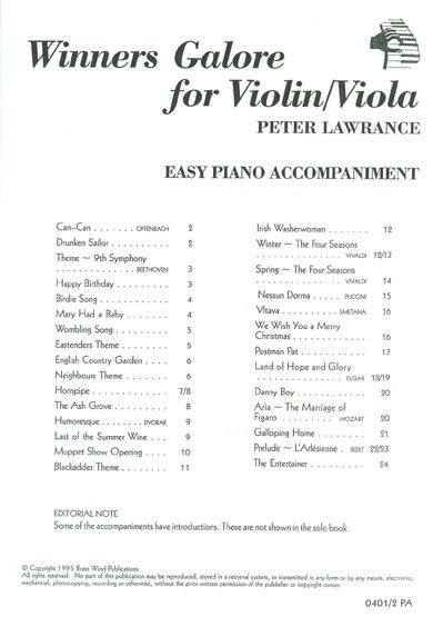 Peter Lawrance: Winners Galore Viola: Viola: Instrumental Album