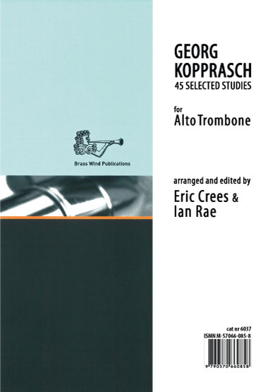 Georg Kopprasch: Kopprasch Studies for Alto Trombone: Trombone: Study