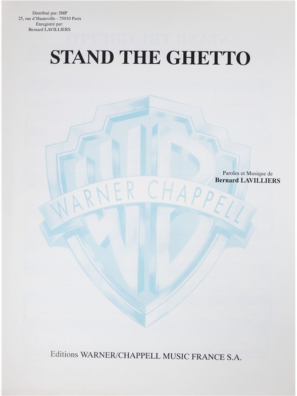 Bernard Lavilliers: Stand The Ghetto: Voice: Vocal Work