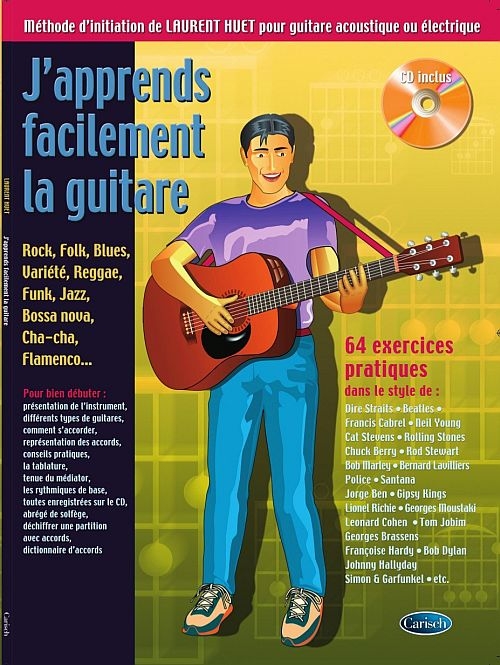 Laurent Huet: J'apprends facilement la guitare: Guitar: Instrumental Tutor
