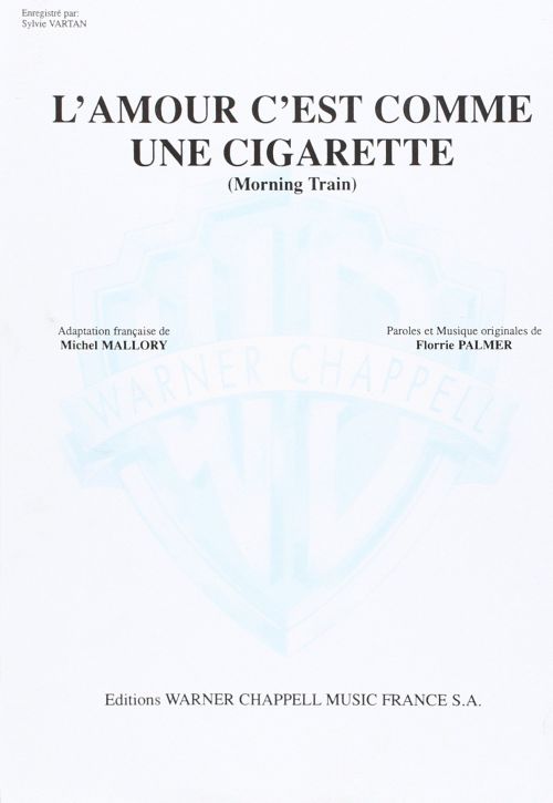 Sylvie Vartan: L'Amour Comme Cigarette: Voice: Single Sheet