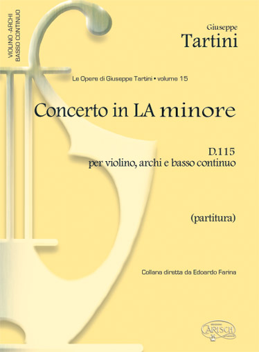 Giuseppe Tartini: Tartini Volume 15: Concerto in A Minor D115: Violin: