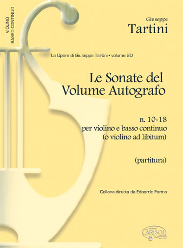 Tartini Giuseppe Volume 20 Le Sonate Del Autografo 10-18 Vln/Cont Fs