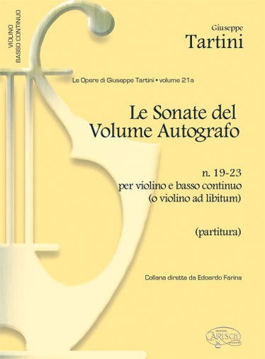 Tartini Giuseppe Volume 21A Le Sonate Del Autografo 19-23 Vln/Cont Fs