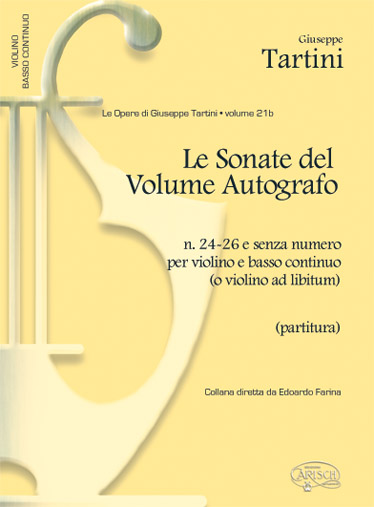 Giuseppe Tartini: Sonate del Volume Autografo  N.24-26: Violin: Instrumental