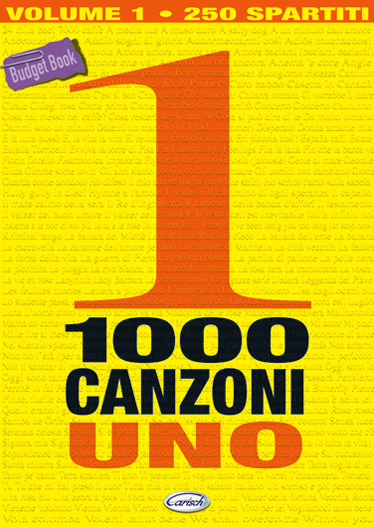 1000 Canzoni Volume 1: Guitar: Mixed Songbook