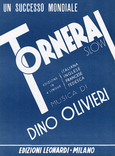 Tornerai: Piano  Vocal  Guitar: Single Sheet