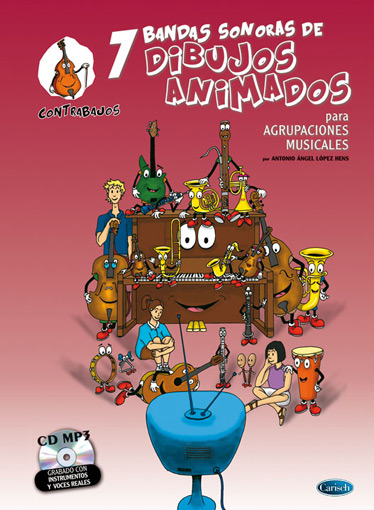Antonio Angel Lopez Hens: 7 Dibujos Animados - Contrabajos: Double Bass: