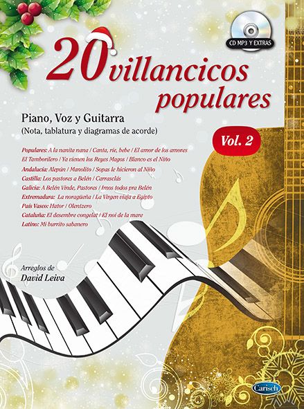 20 Villancicos Populares: Piano  Voz Y Guitarra 2: Piano  Vocal  Guitar: Mixed