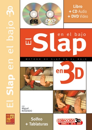 Rosendo Miguel El Slap En El Bajo En 3D Bass Guitar Bk/Cd/Dvd Spanish