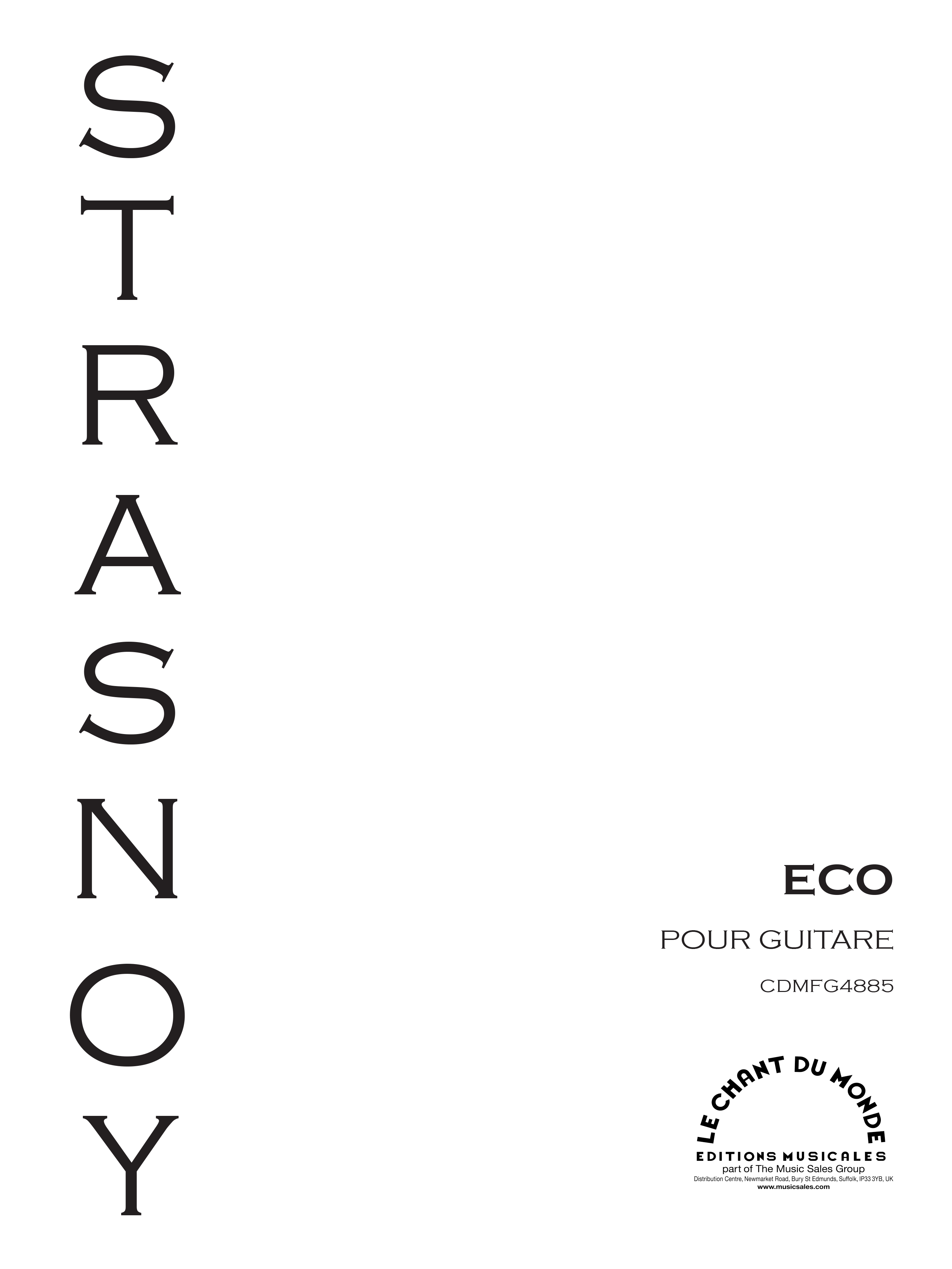 Oscar Strasnoy: Eco: Guitar: Instrumental Work