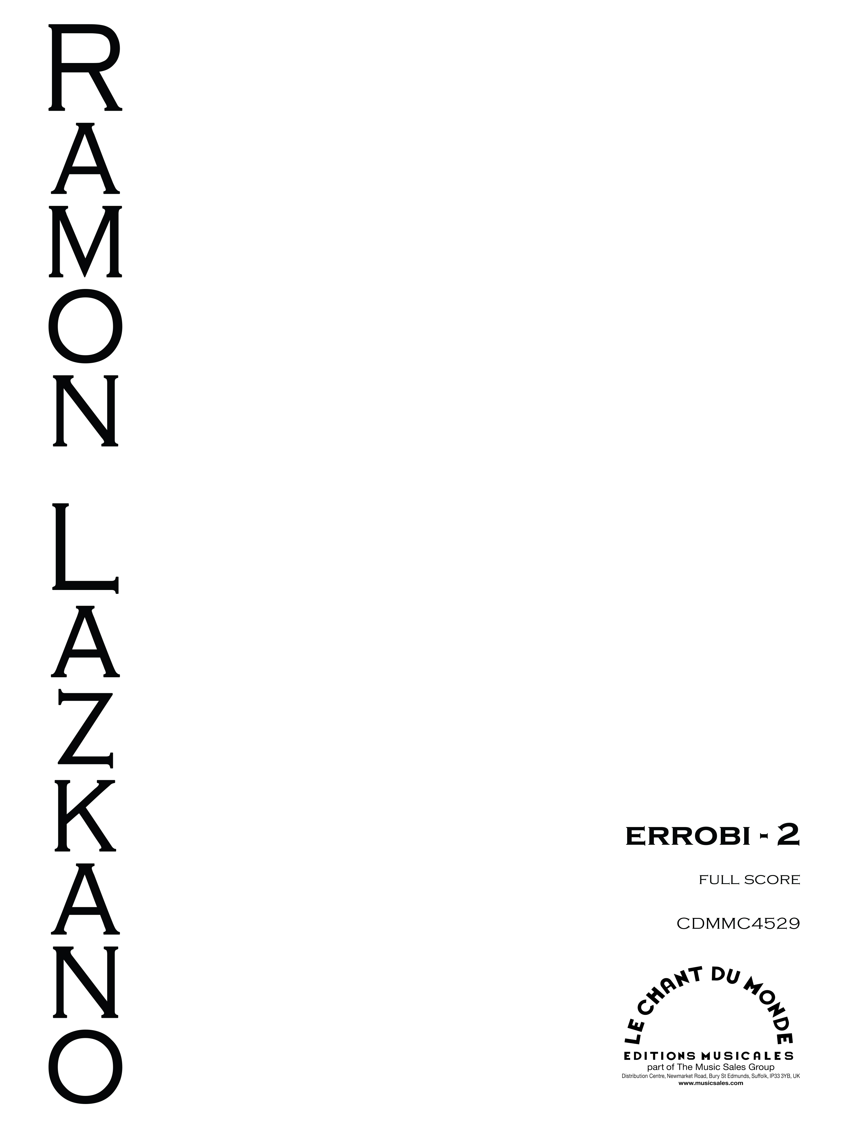 Ramon Lazkano: Errobi 2: Flute: Score and Parts