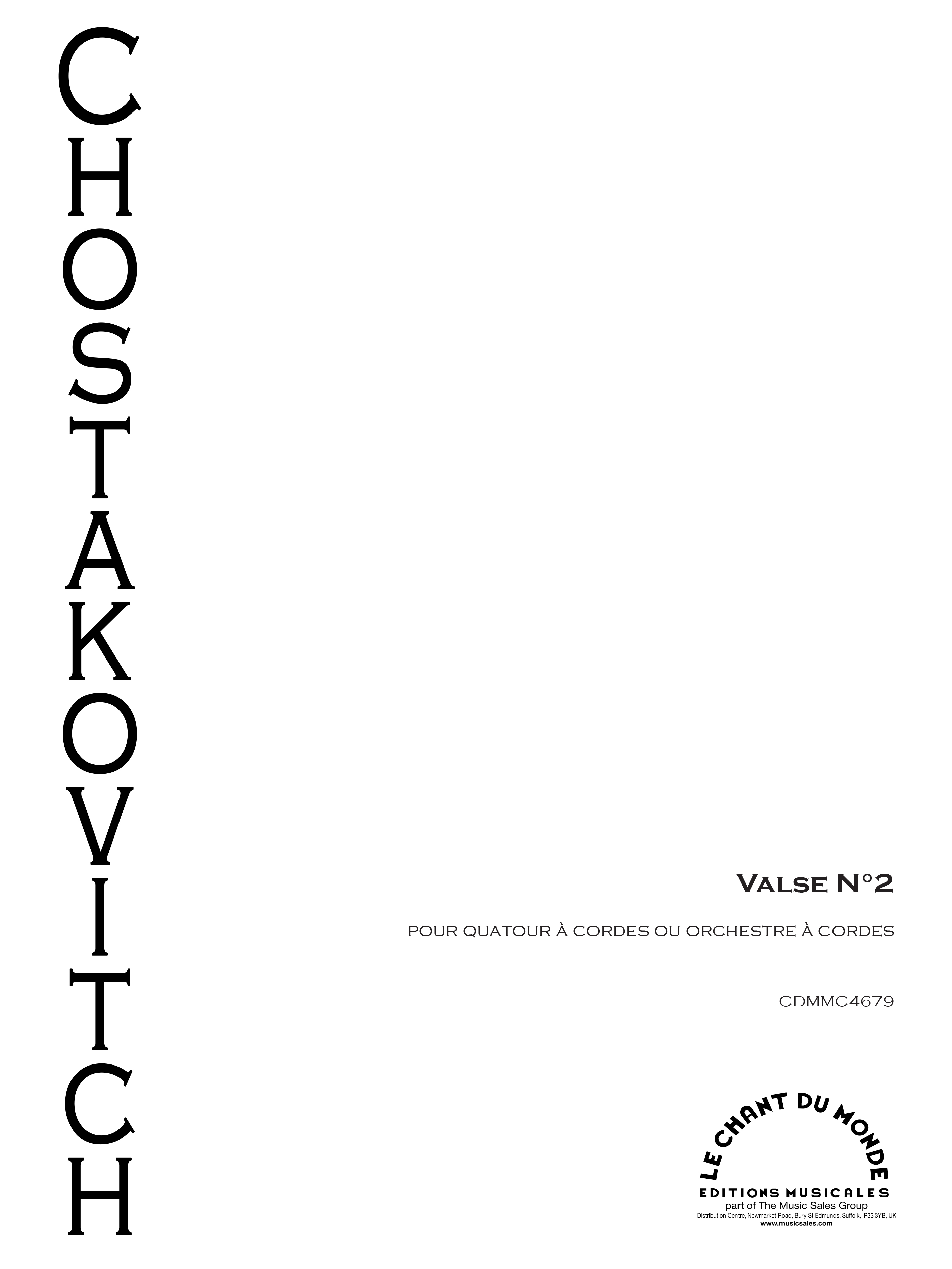 Dimitri Shostakovich: Valse No. 2: Chamber Ensemble: Instrumental Work