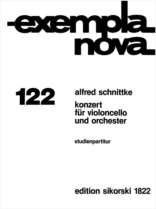 Alfred Schnittke: Concerto No. 1. Sheet Music for Cello Orchestra