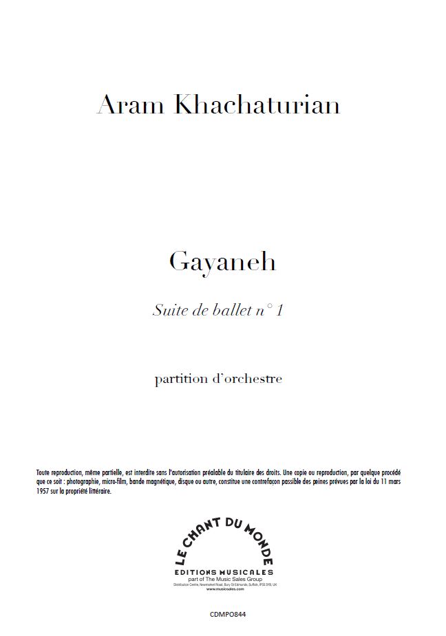 Aram Il'yich Khachaturian: Gayaneh Suite No. 1: Orchestra: Instrumental Work