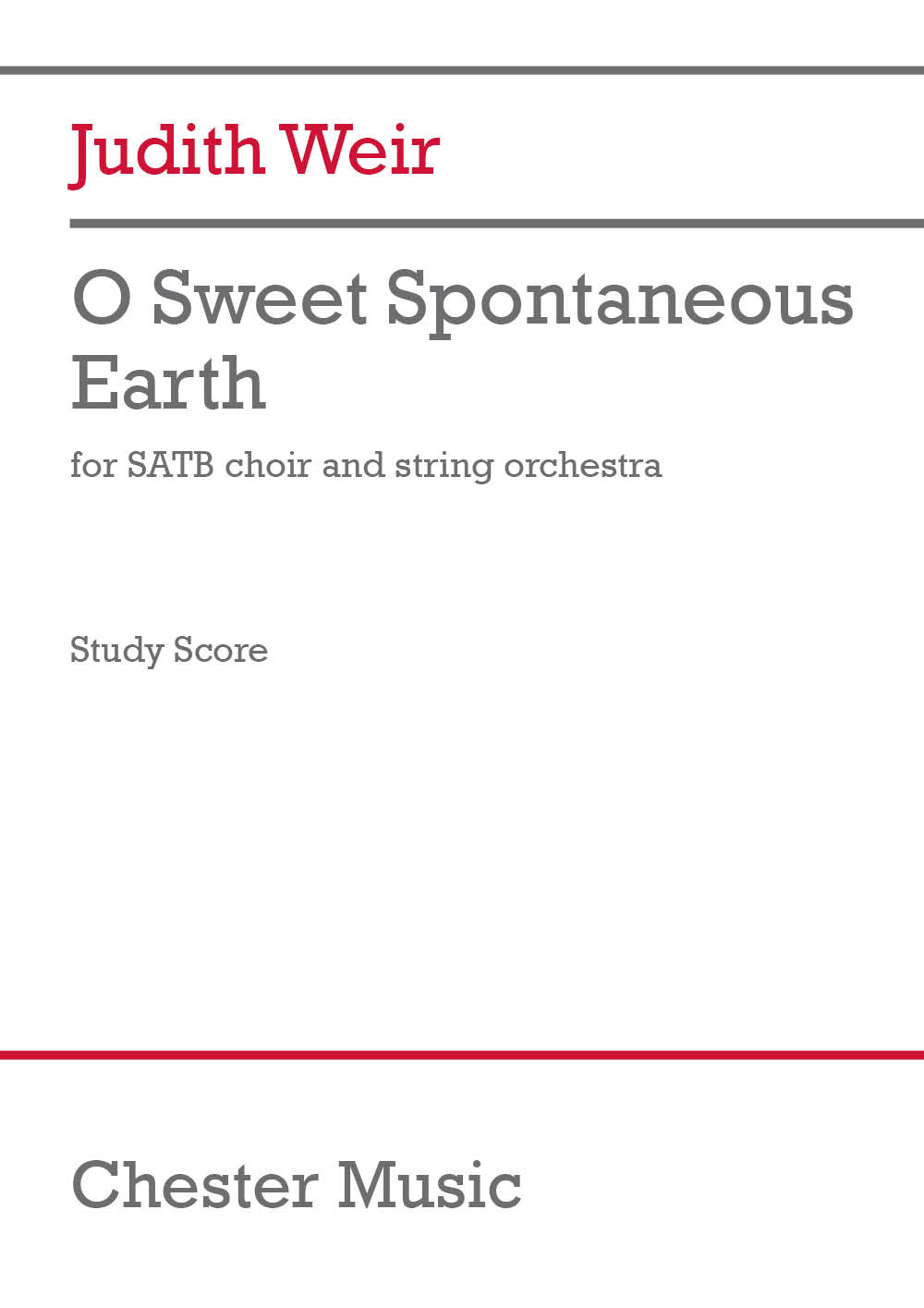 O Sweet Spontaneous Earth