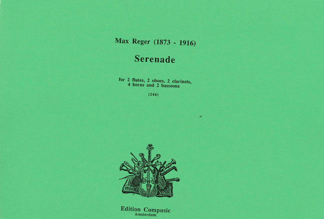 Max Reger: Serenade: Wind Ensemble: Score & Parts