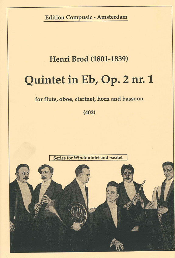 H. Brod: Quintet 1 Op. 2: Wind Ensemble: Score & Parts