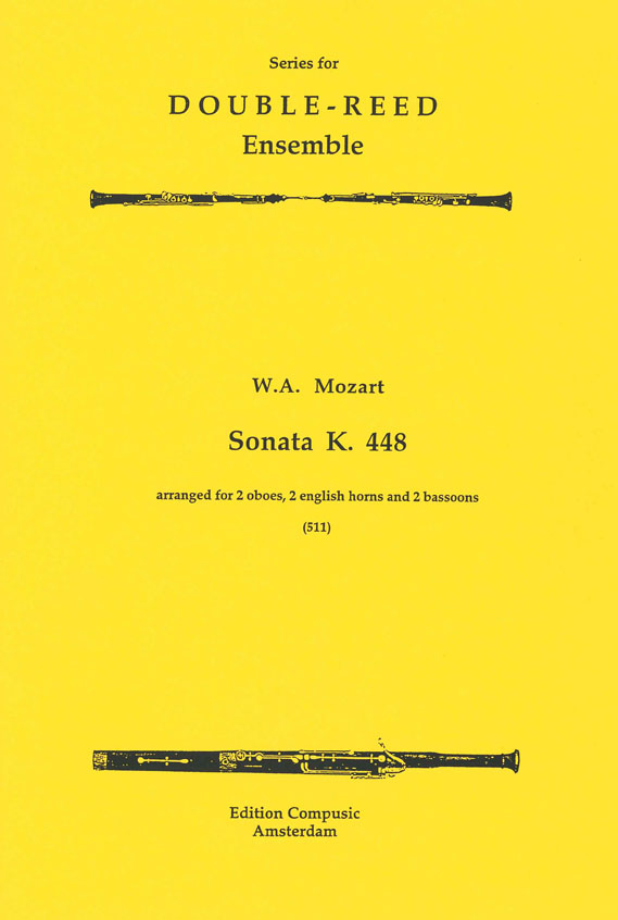 Wolfgang Amadeus Mozart: Sonata In C Major: Wind Ensemble: Score & Parts