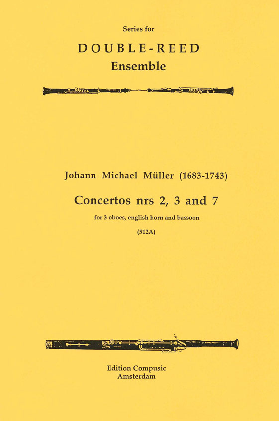 J.M. Muller: Concertos Nrs. 2  3 and 7: Wind Ensemble: Score & Parts