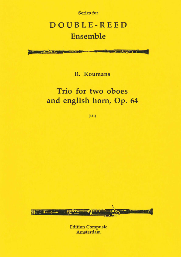 Rudolf Koumans: Trio For 2 Oboes And English Horn: Oboe Ensemble: Score & Parts