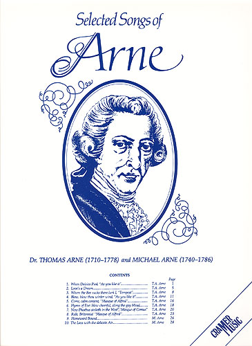 Thomas Augustine Arne: Thomas Arne: Selected Songs: Voice: Vocal Album