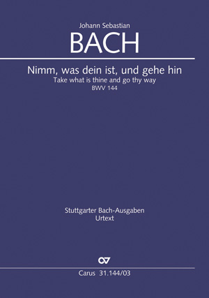 Johann Sebastian Bach: Nimm  Was Dein Ist  Und Gehe Hin: SATB: Vocal Score