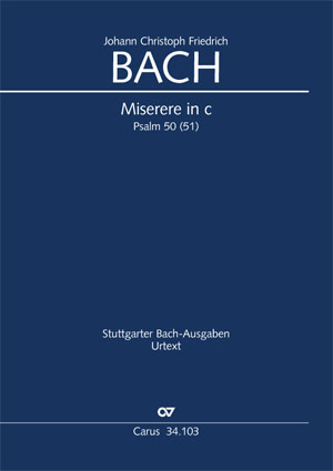 Johann Christoph Friedrich Bach: Miserere In C Minor: SATB: Part