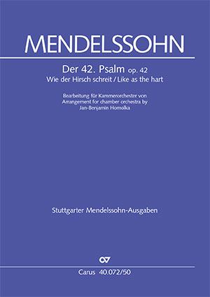 Felix Mendelssohn Bartholdy: Der 42. Psalm op. 42: SATB: Vocal Score