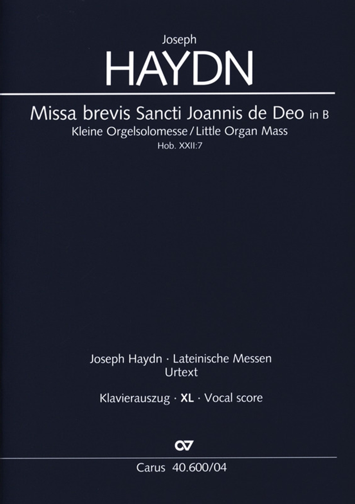 Joseph Haydn: Missa Brevis Sti. Joannis De Deo: Mixed Choir: Vocal Score