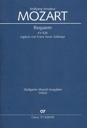 Wolfgang Amadeus Mozart: Requiem KV 626: SATB