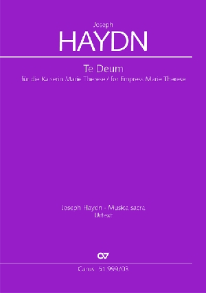Franz Joseph Haydn: Te Deum For Empress Marie Therese: SATB: Vocal Score