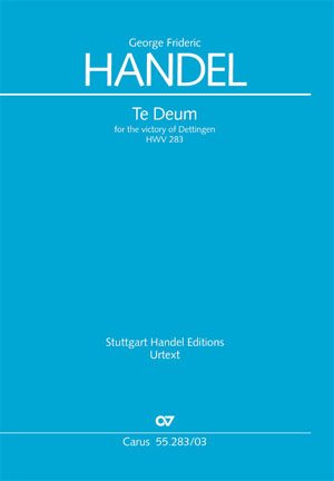 Georg Friedrich Hndel: Te Deum For The Victory Of Dettingen: SATB: Vocal Score