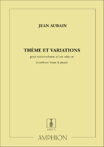 Jean Aubain: Theme et Variations Tuba: Trombone or Tuba: Instrumental Work