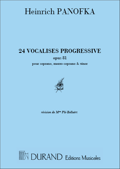 Heinrich Panofka: 24 Vocalises Progressives Op 81: Voice
