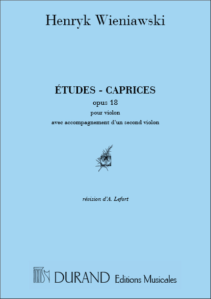 Henryk Wieniawski: Etudes Caprices Op 18 2 Violons: Violin Duet
