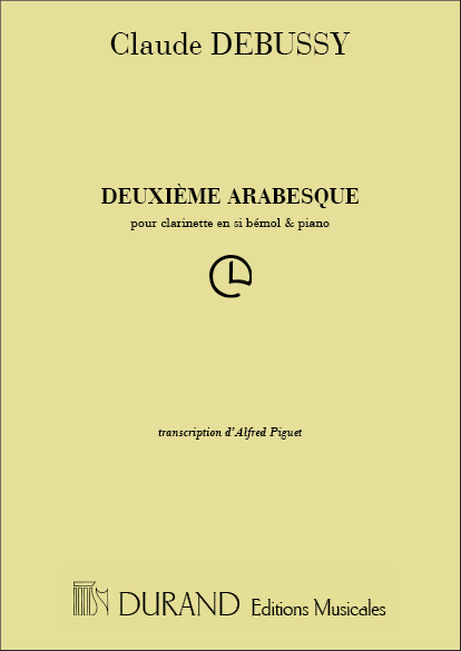 Claude Debussy: Deuxième Arabesque: Clarinet: Score