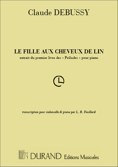 Claude Debussy: La Fille Aux Cheveux De Lin: Cello: Score