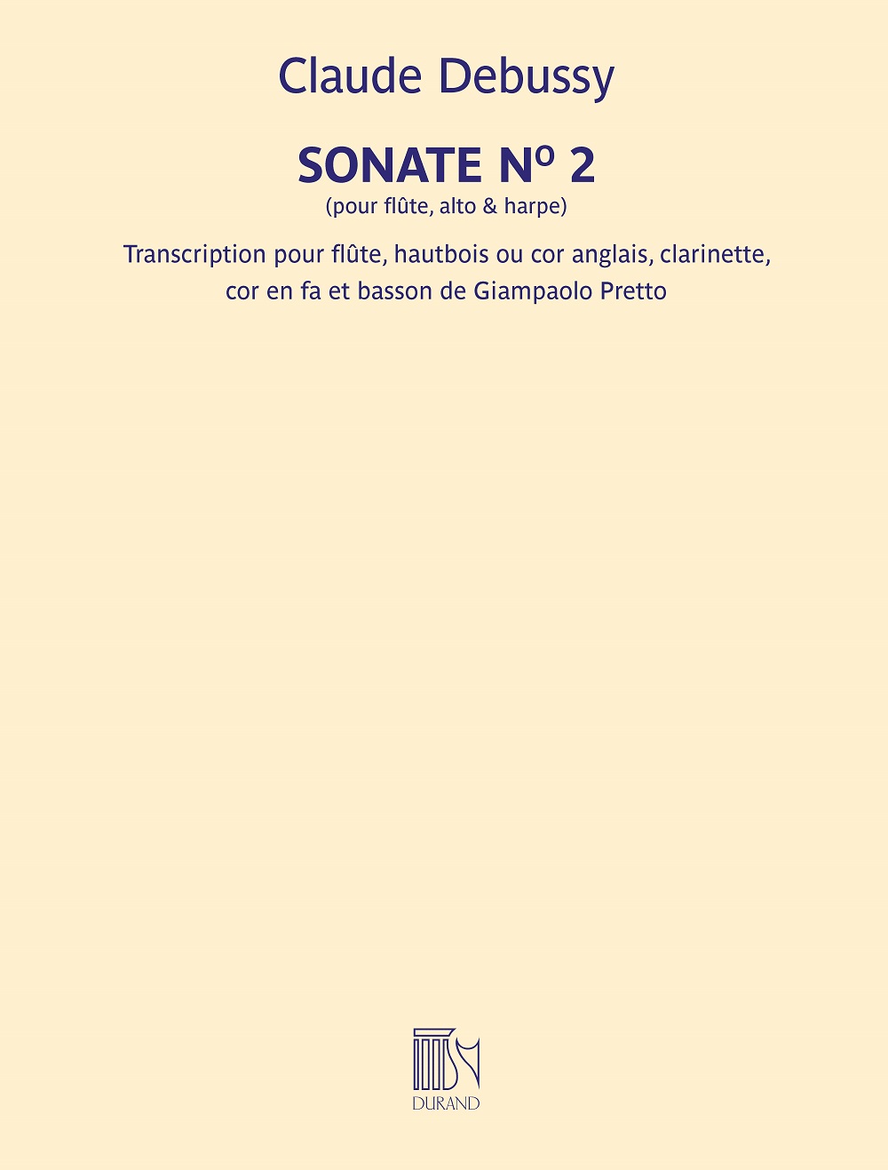 Claude Debussy: Sonate n. 2 pour flte  alto & harpe: Wind