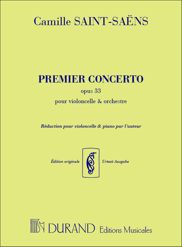 Camille Saint-Saëns: Premier Concerto opus  33 (reduction par l'auteur): Cello:
