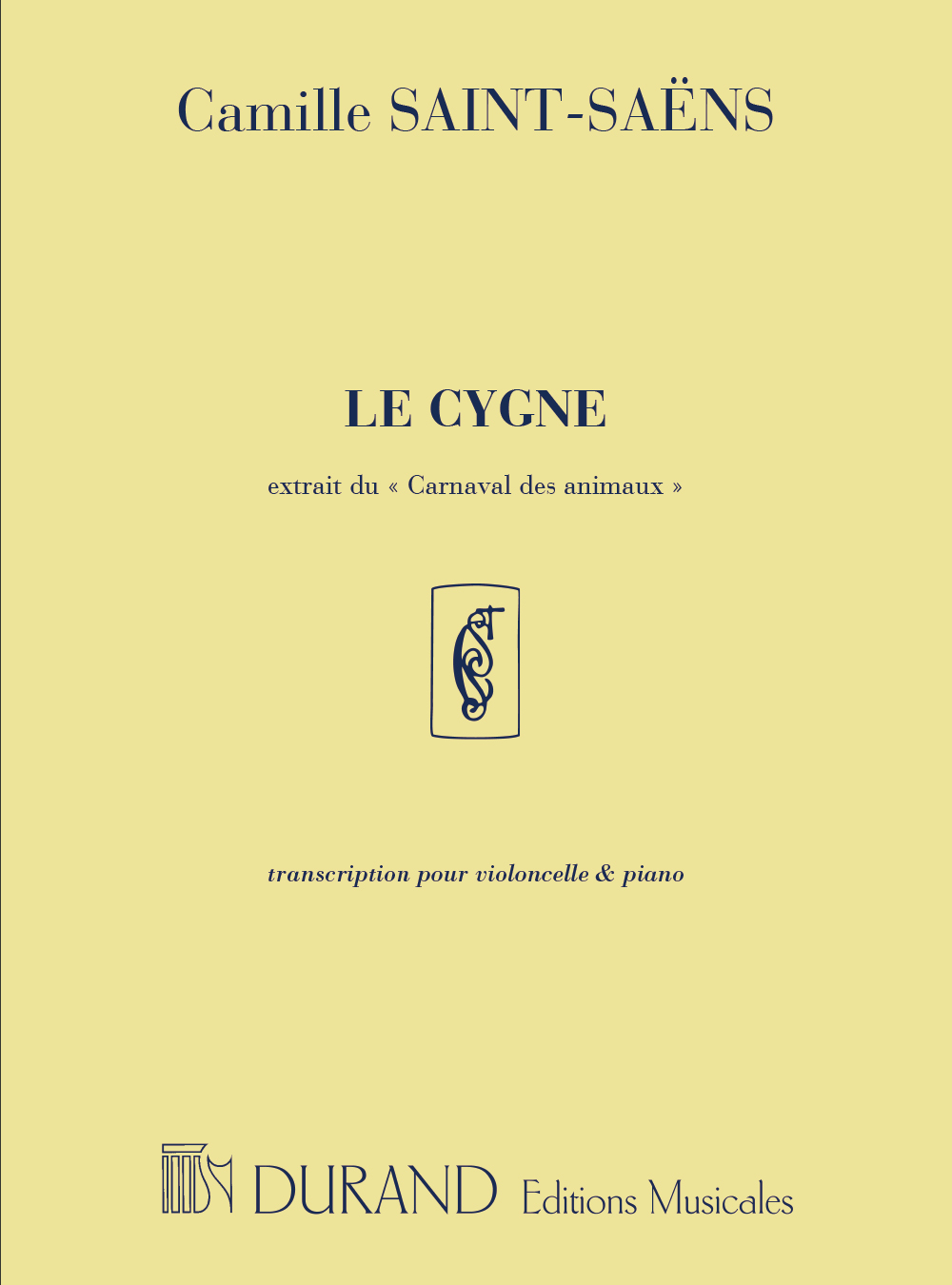 Camille Saint-Sa�ns: Le Cygne: Cello: Instrumental Work