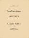 Camille Saint-Sans: Deux transcription sur Ascanio: Piano Solo: Instrumental