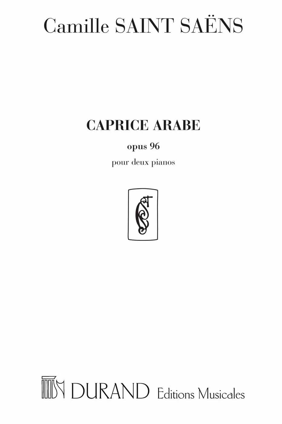 Camille Saint-Sans: Caprice Arabe opus 96: Piano Duet: Instrumental Work