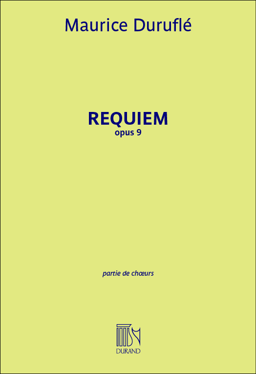 Maurice Duruflé: Requiem Opus 9 - Choral Score: SATB: Vocal Score