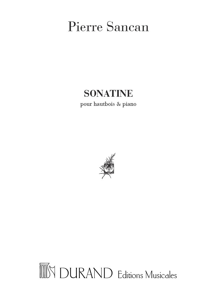 Pierre Sancan: Sonatine: Oboe