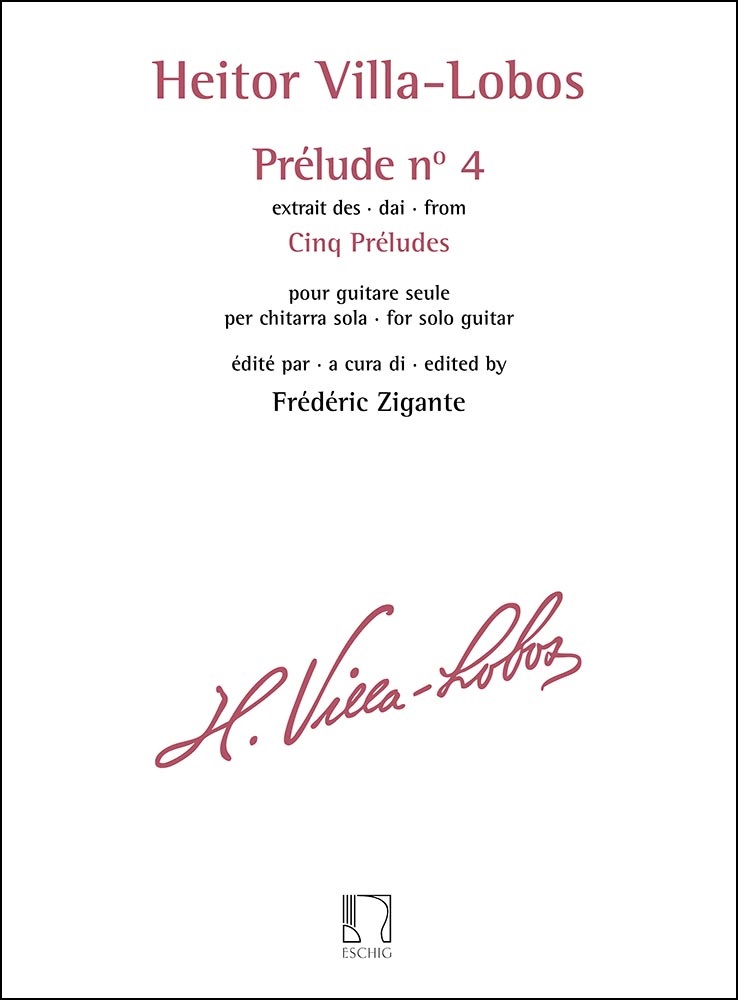 Heitor Villa-Lobos: Prlude n 4 - extrait des Cinq Prludes: Guitar: