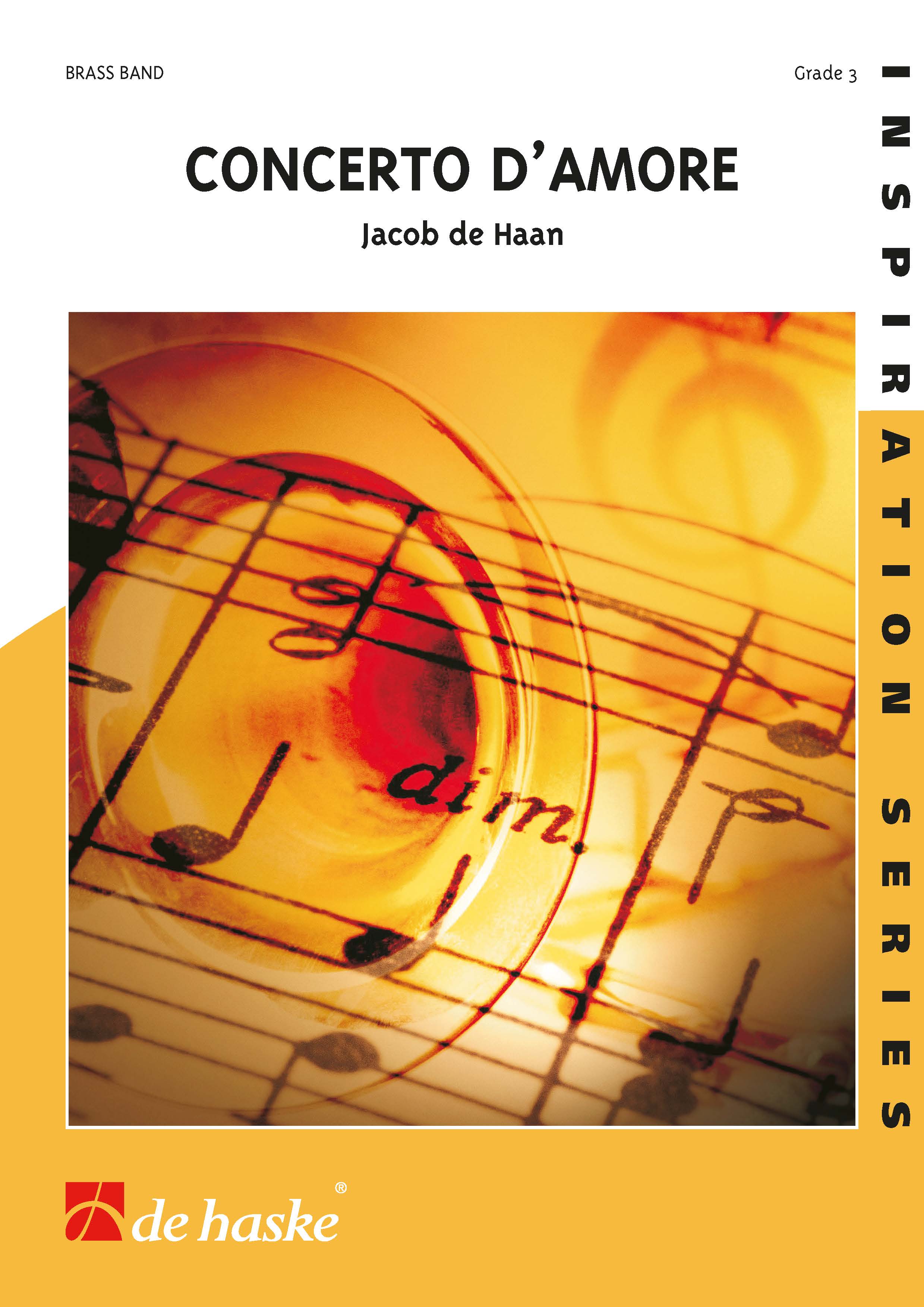 Jacob de Haan: Concerto d'Amore: Brass Band: Score