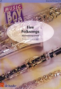 Traditional: Five Folksongs: Clarinet Ensemble: Score & Parts