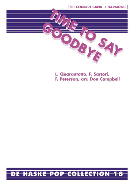 Time To Say Goodbye: Concert Band: Score & Parts